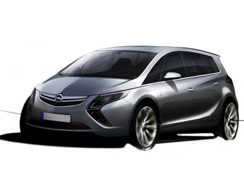 Illustration for article titled 2011 Opel Zafira Sketch Revealed, Chevy Version Possible